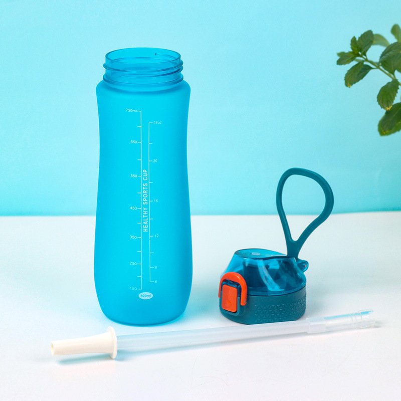 800ml Frosted Sports Water Bottle with Carry Handle detail image 13
