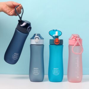 800ml Frosted Sports Water Bottle with Carry Handle main image 1