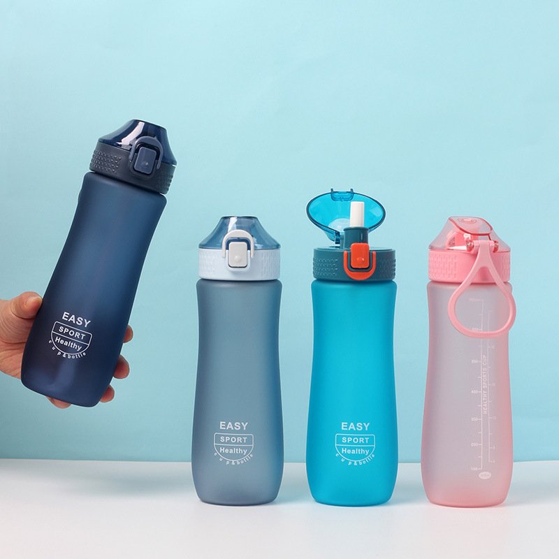 800ml Frosted Sports Water Bottle with Carry Handle main image 4