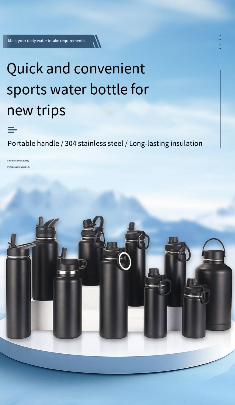 32oz Large-Capacity Stainless Steel Thermal Bottle detail image 1
