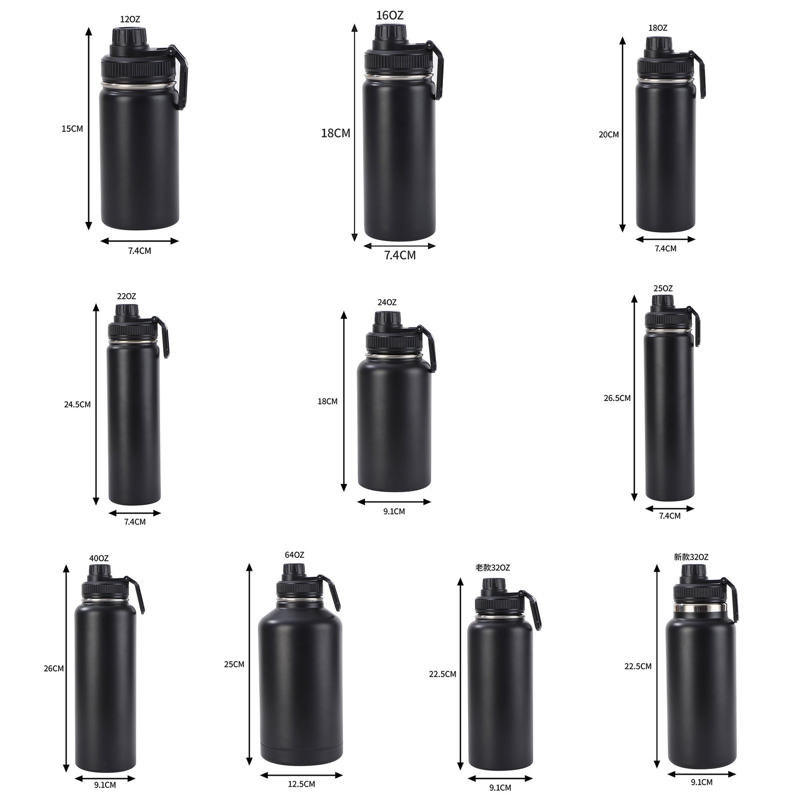 32oz Large-Capacity Stainless Steel Thermal Bottle main image 6