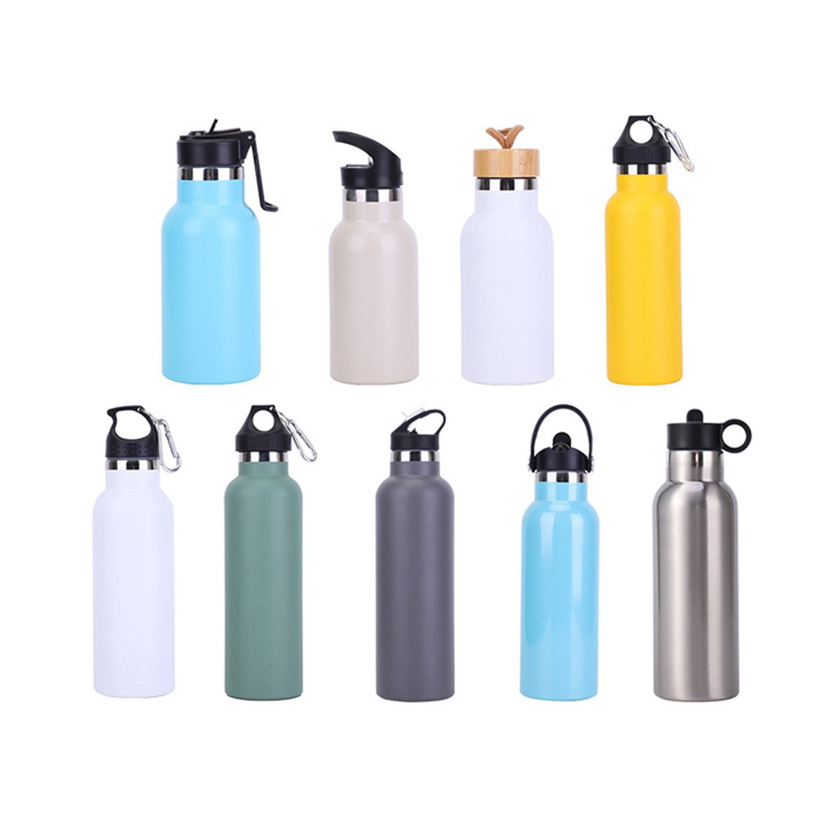 Wide-Mouth 304 Stainless Steel Cycling Bottle main image 1
