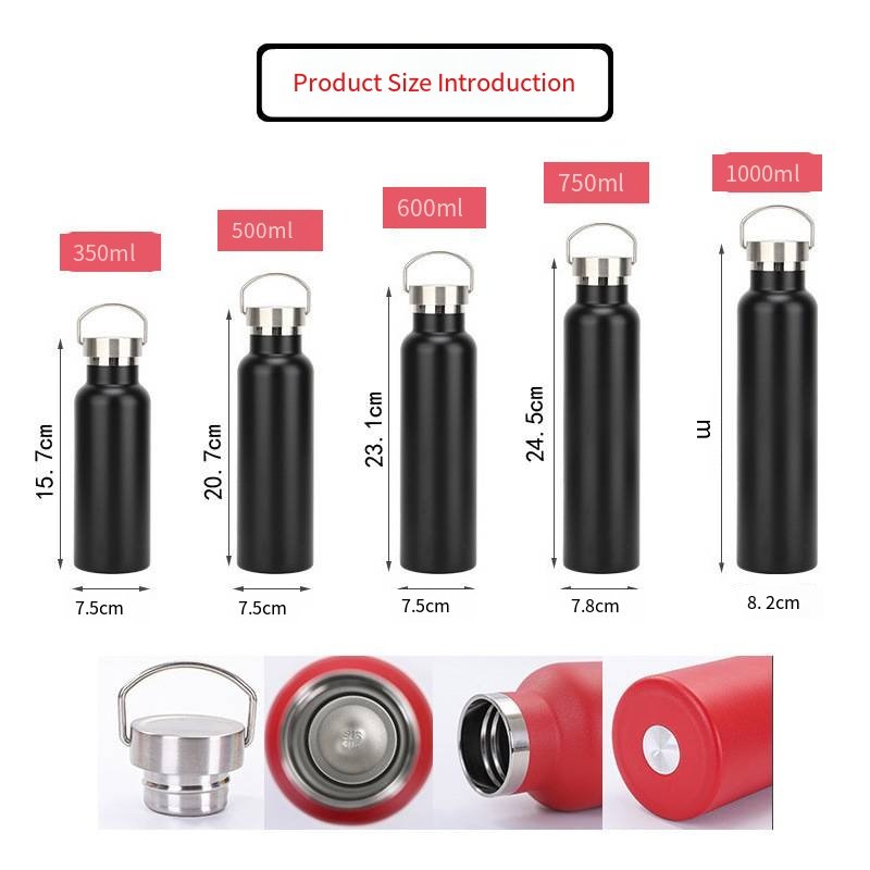 Wide-Mouth 304 Stainless Steel Cycling Bottle main image 3