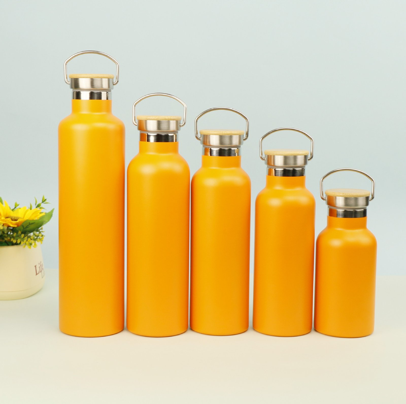 Wide-Mouth 304 Stainless Steel Cycling Bottle main image 4