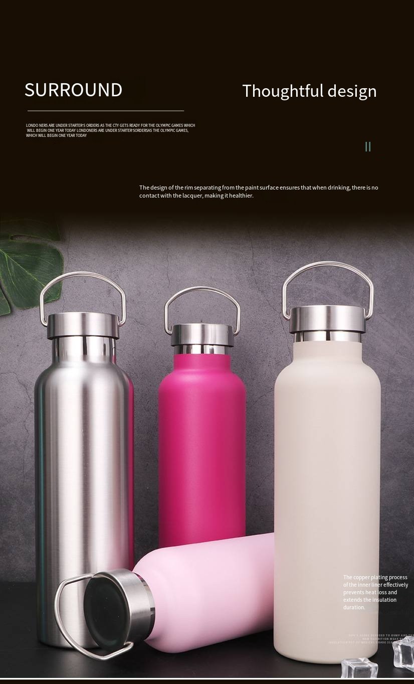 Large-Capacity Wide-Mouth Stainless Steel Thermal Bottle detail image 3