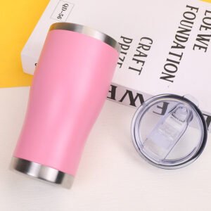 20oz Curved Stainless Steel Travel Tumbler main image 3