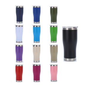 20oz Curved Stainless Steel Travel Tumbler main image 6