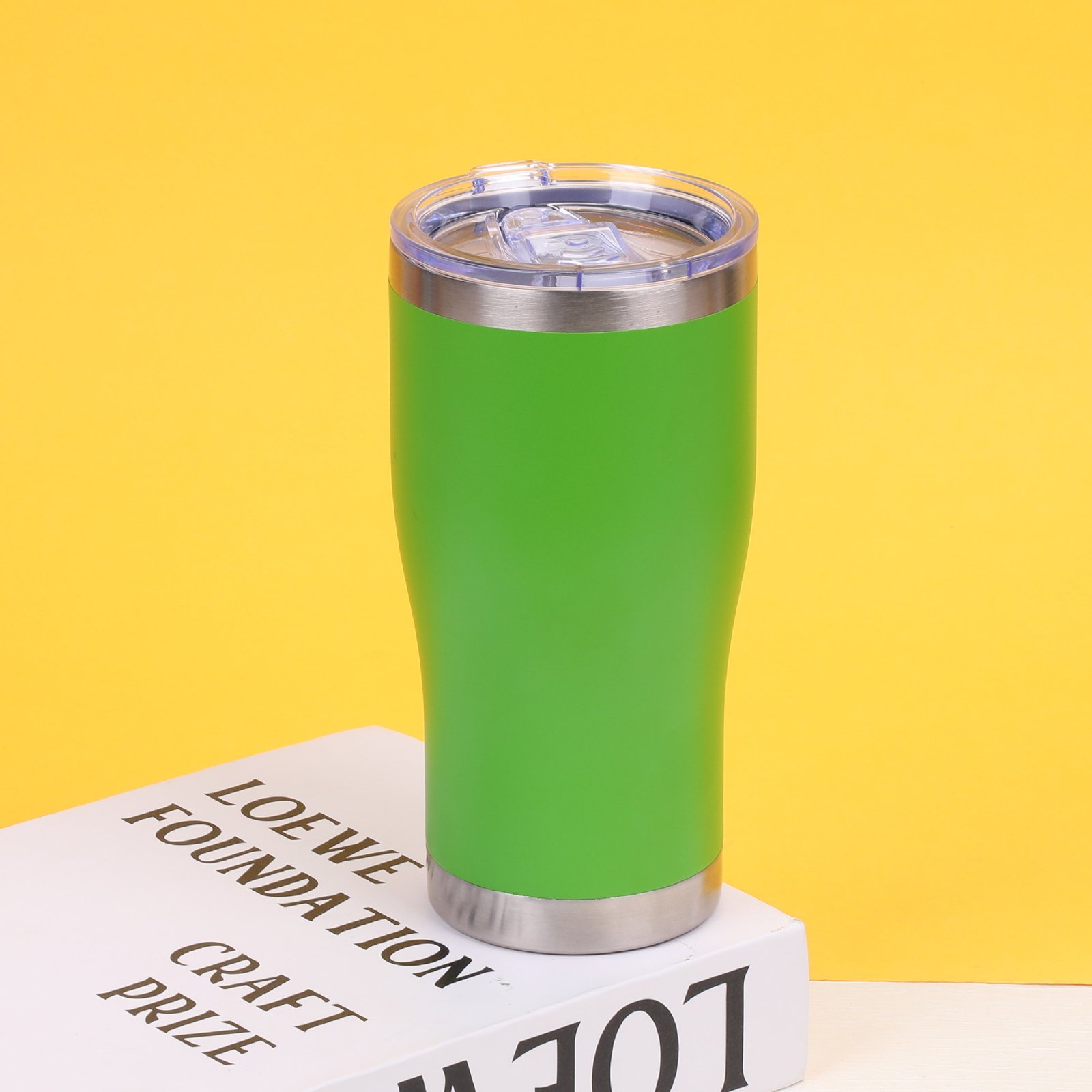 20oz Curved Stainless Steel Travel Tumbler sku image 2