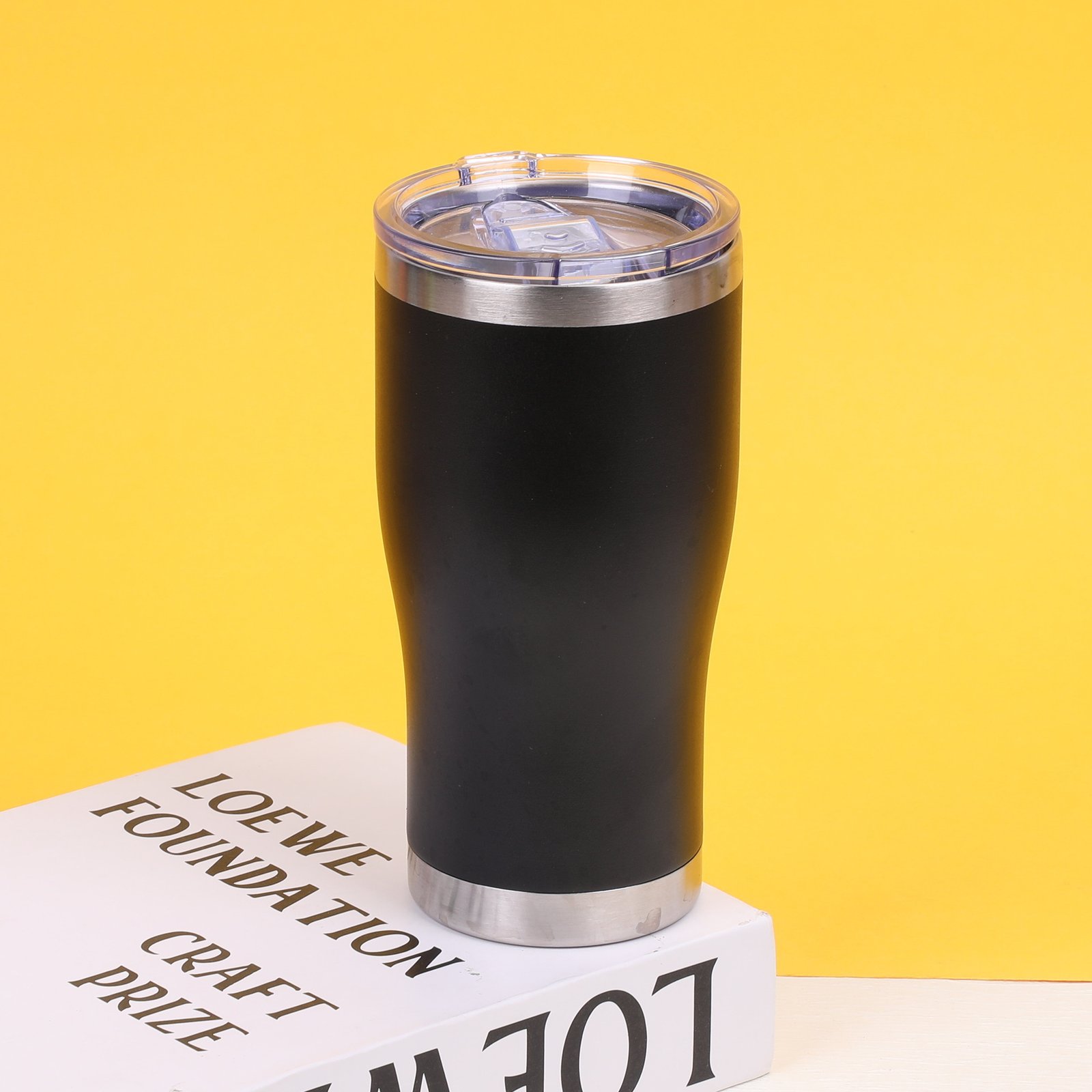 20oz Curved Stainless Steel Travel Tumbler sku image 5