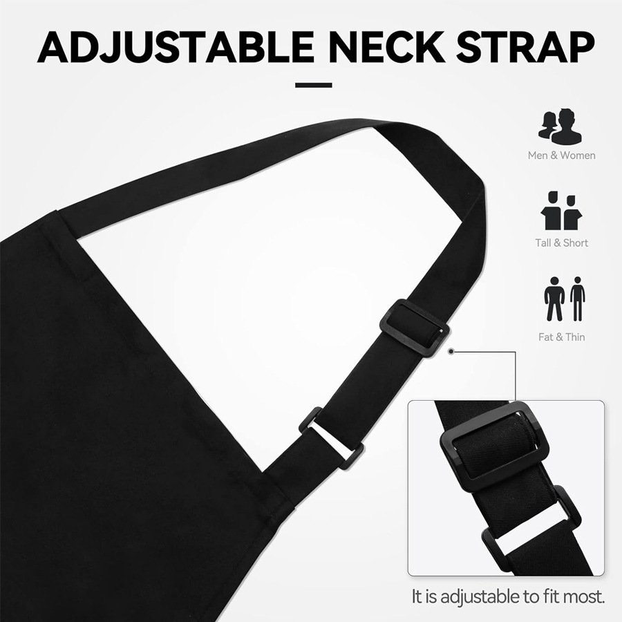 Adjustable Two-Pocket Full-Coverage Kitchen Apron detail image 4