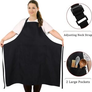 Adjustable Two-Pocket Full-Coverage Kitchen Apron main image 4
