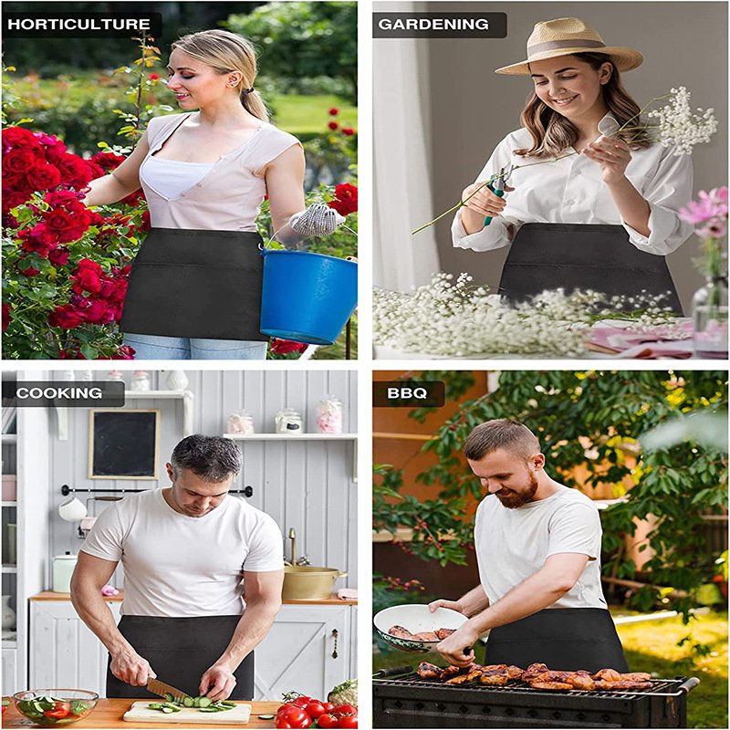 Classic Waist Apron with Large Pocket detail image 8