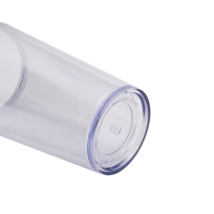 16oz Double-Wall Plastic Tumbler with Straw detail image 7