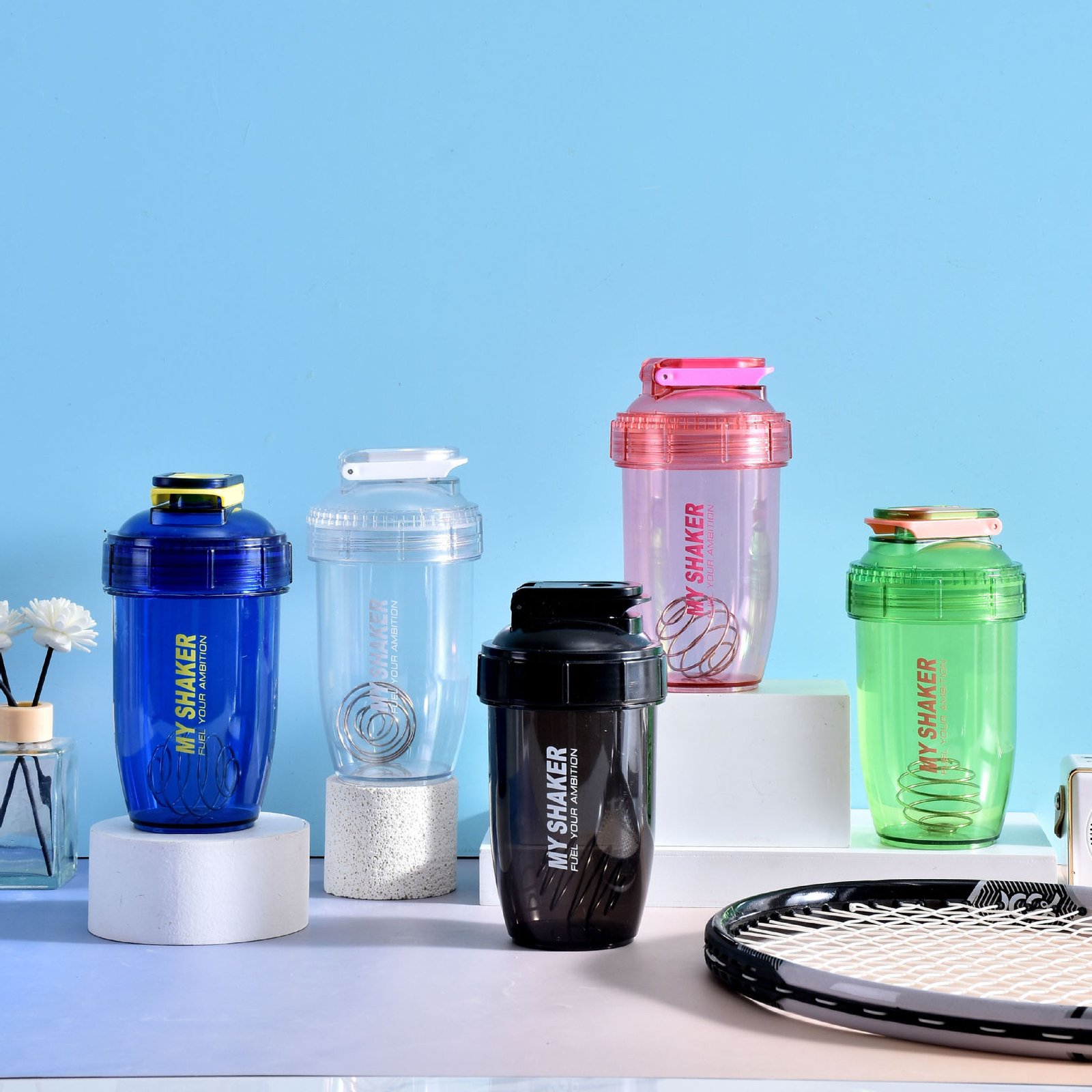 350ml Mini Leakproof Protein Shaker Bottle detail image 4