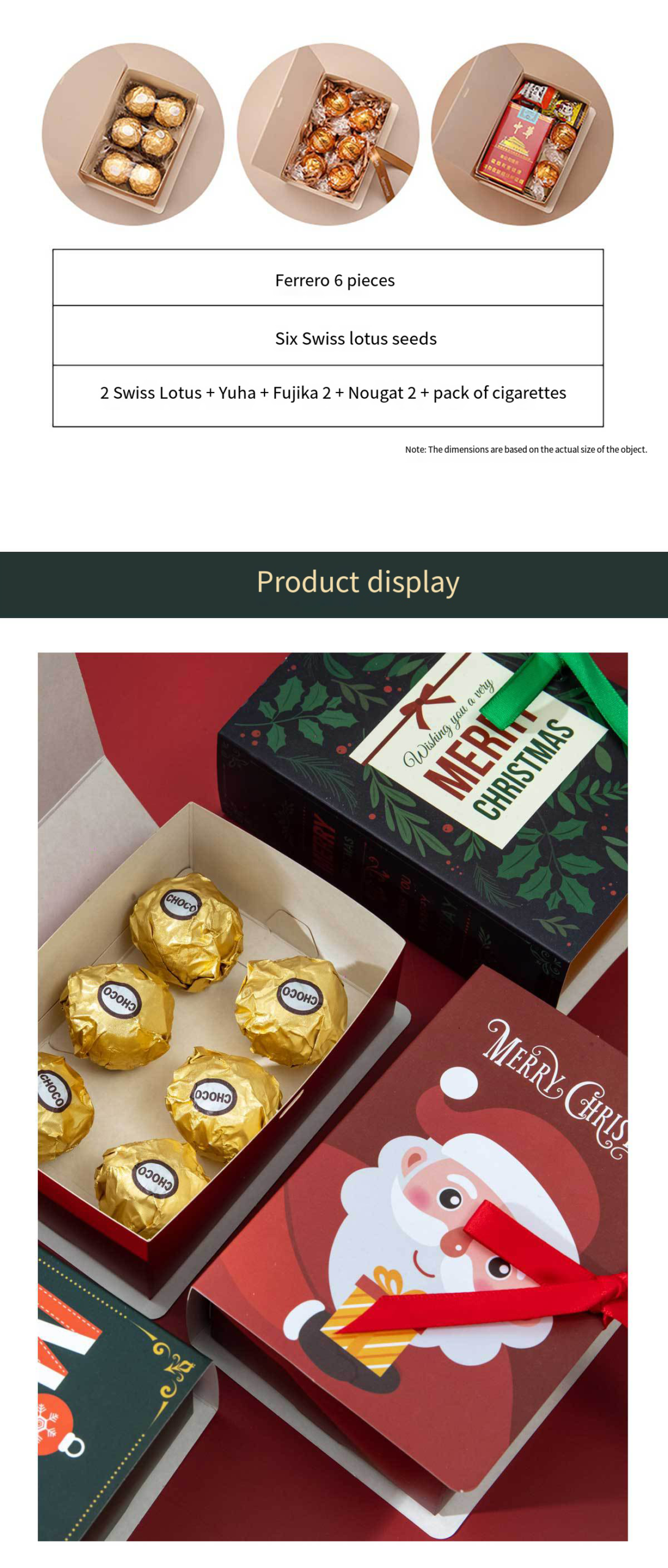 Christmas Book-Style Candy and Apple Gift Box detail image 3