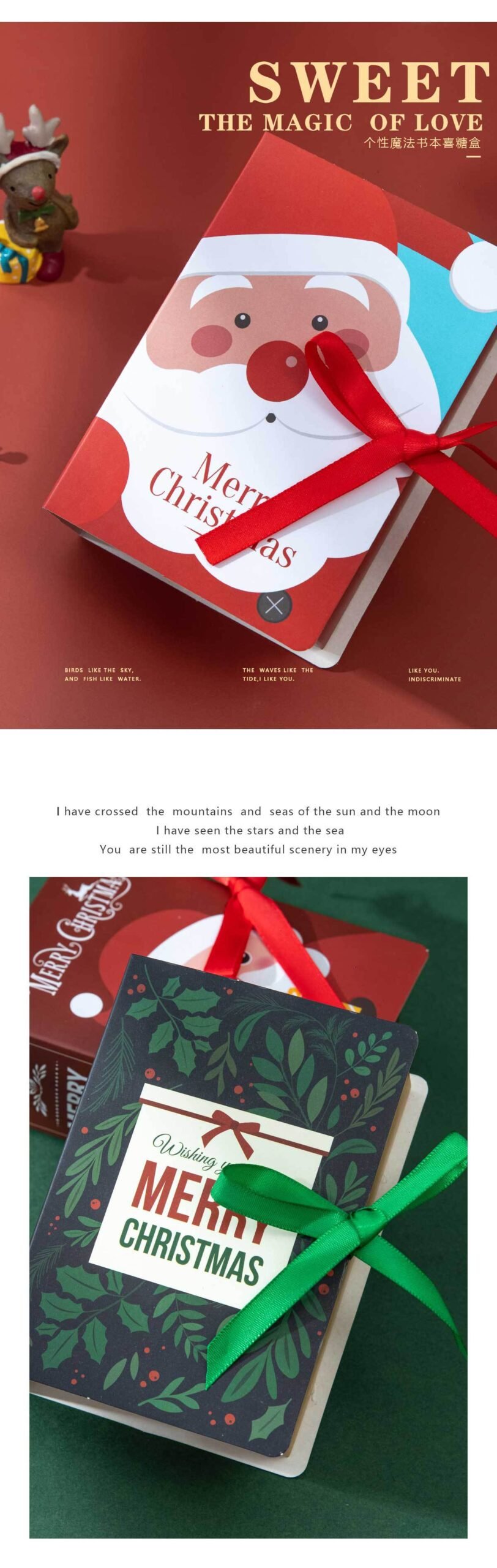Christmas Book-Style Candy and Apple Gift Box detail image 5