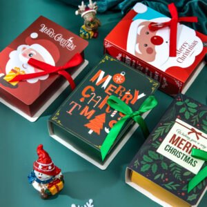 Christmas Book-Style Candy and Apple Gift Box main image 1