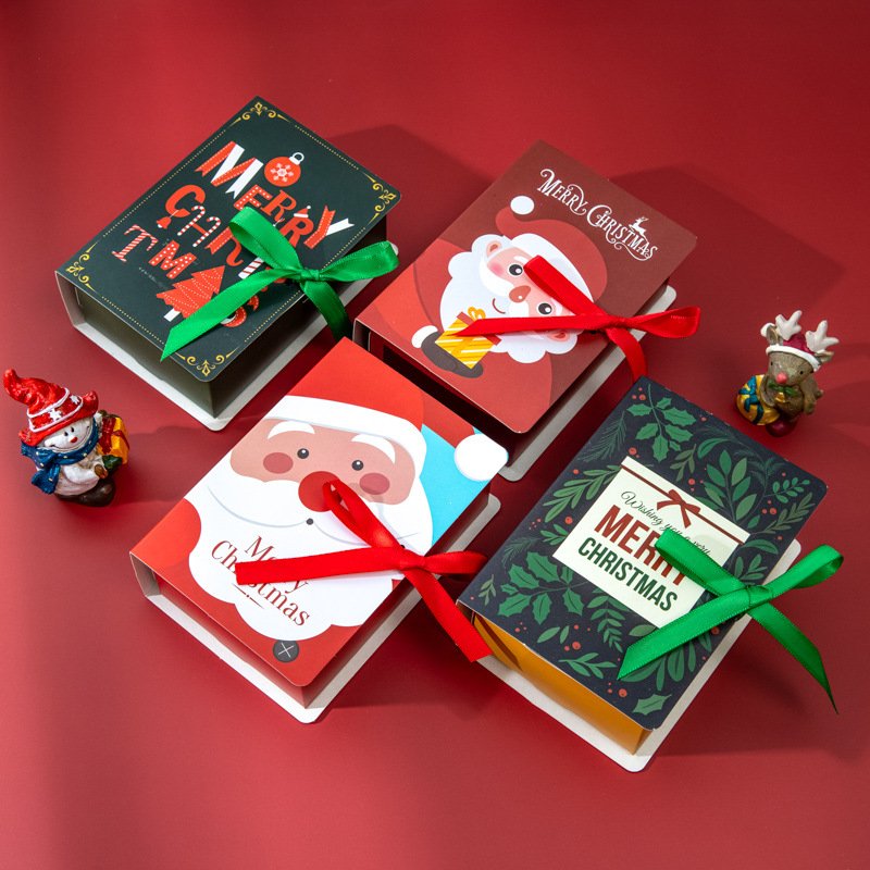 Christmas Book-Style Candy and Apple Gift Box main image 2