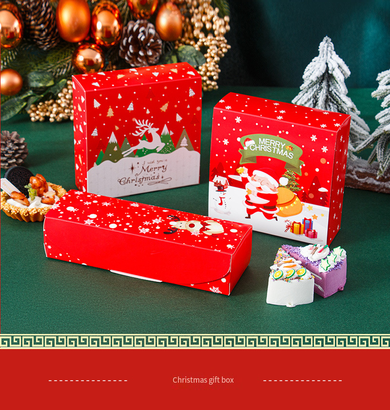 Christmas Bakery Packaging Box for Cupcakes and Cookies detail image 1