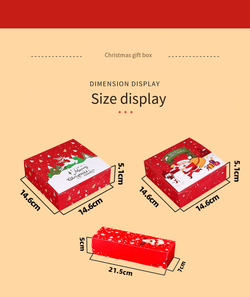 Christmas Bakery Packaging Box for Cupcakes and Cookies detail image 3