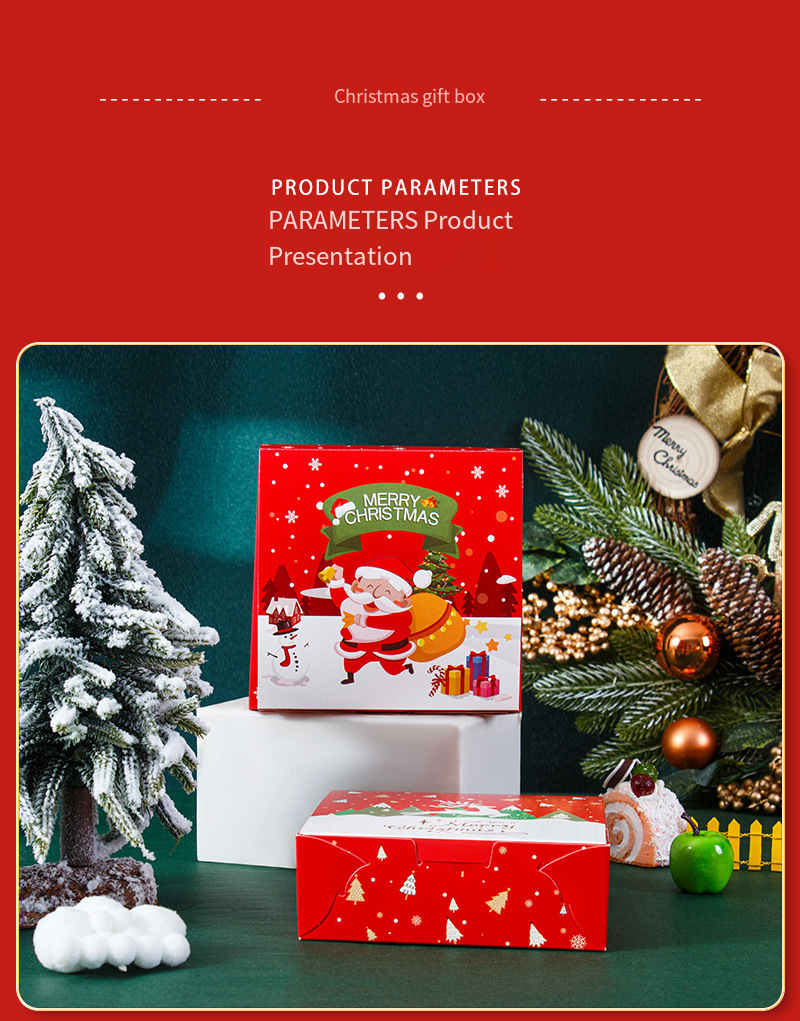 Christmas Bakery Packaging Box for Cupcakes and Cookies detail image 6