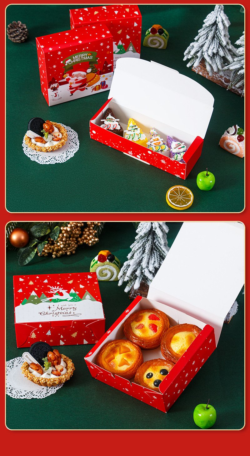 Christmas Bakery Packaging Box for Cupcakes and Cookies detail image 8