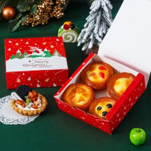 Christmas Bakery Packaging Box for Cupcakes and Cookies main image 3