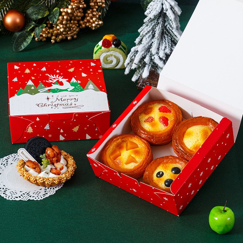 Christmas Bakery Packaging Box for Cupcakes and Cookies main image 3