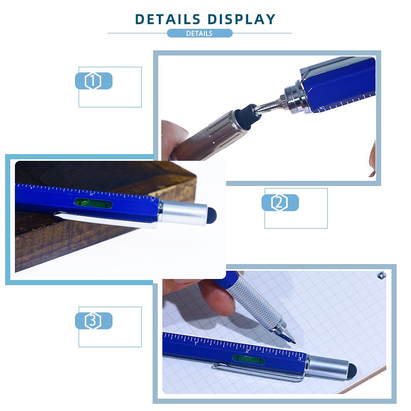 Multi-Function Metal Stylus Ballpoint Pen detail image 10