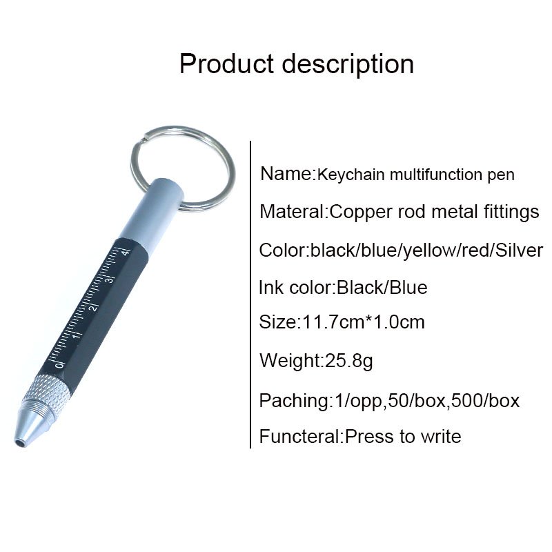 Multi-Function Ballpoint Pen with Practical Tools detail image 1