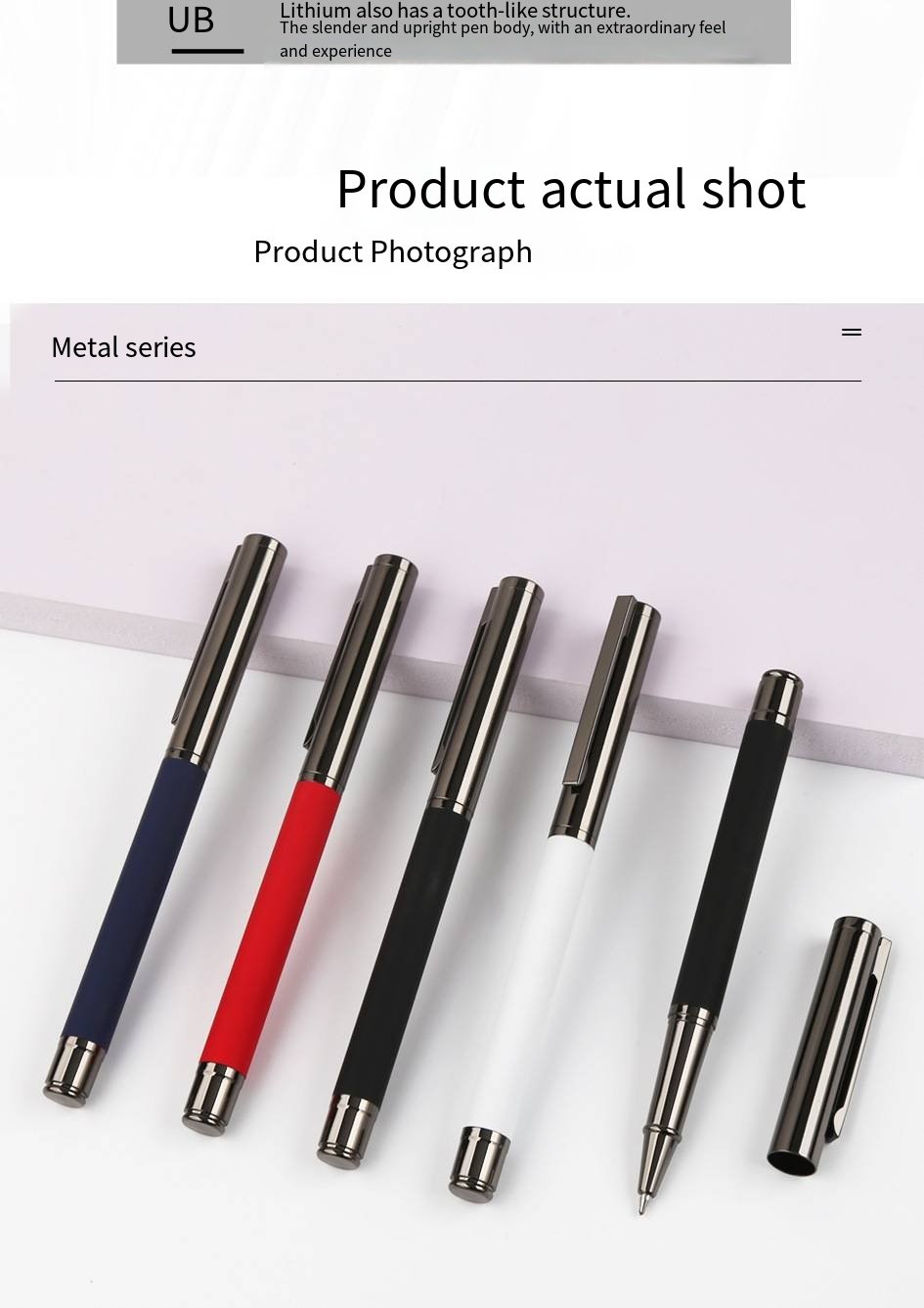 Slim Metal Ballpoint Pen for Promotional Gifts detail image 5