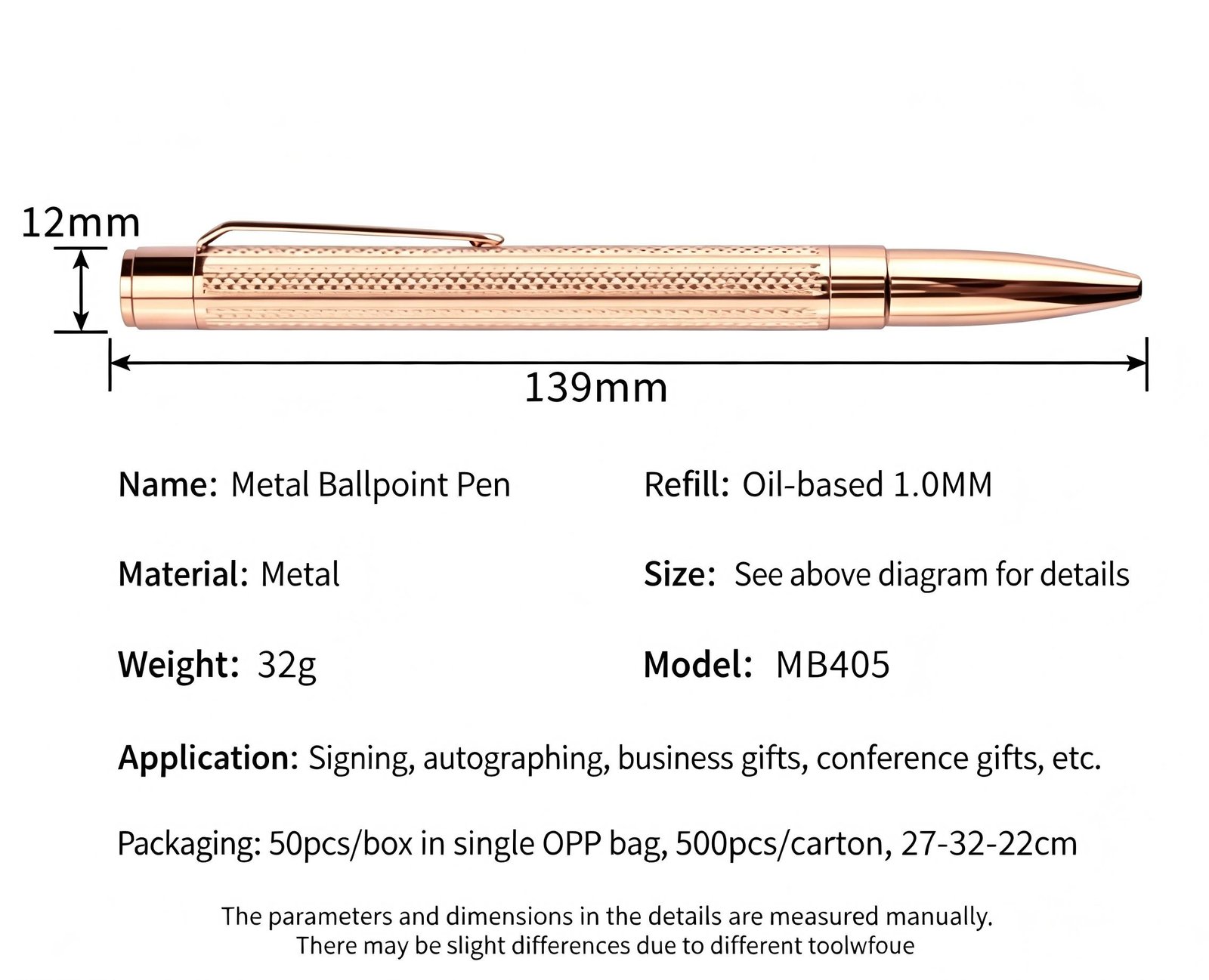 Custom Metal Ballpoint Pen for Corporate Gifts detail image 6