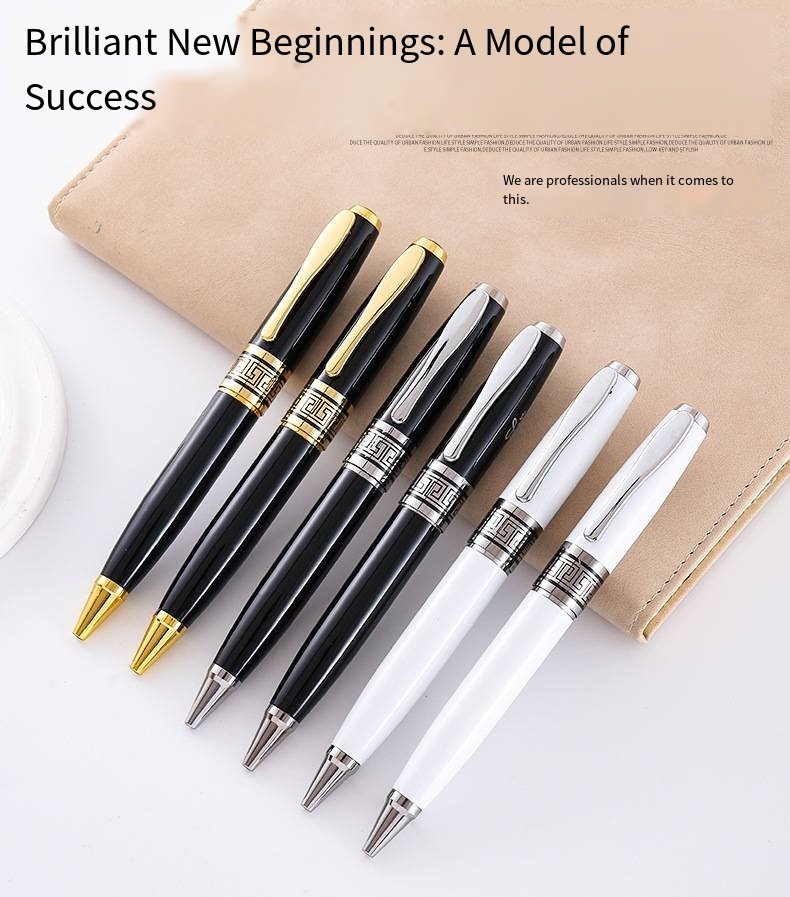 Minimalist Metal Ballpoint Pen with Clip detail image 1