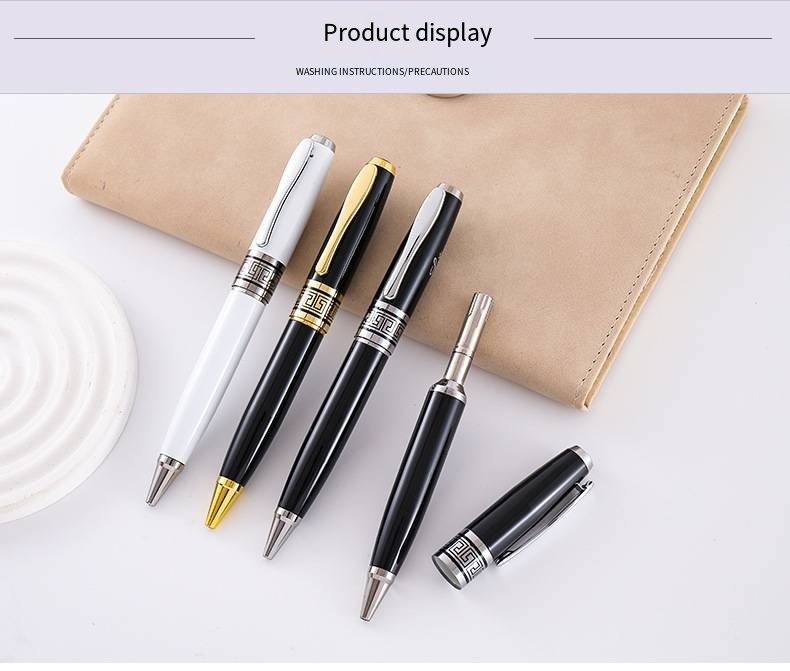 Minimalist Metal Ballpoint Pen with Clip detail image 3