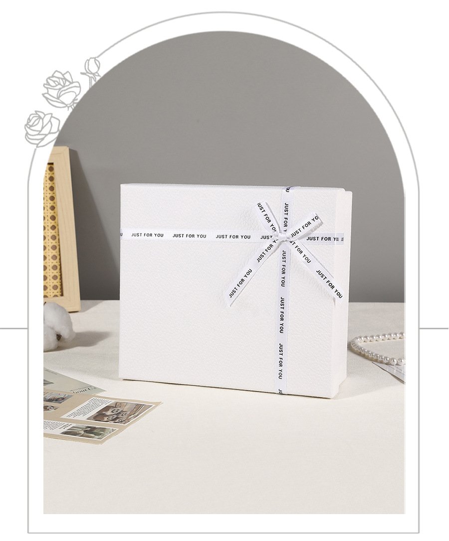 Premium White Bow Two-Piece Gift Box detail image 21