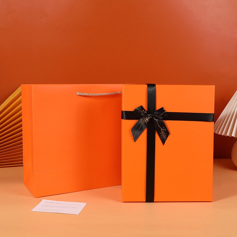 Premium White Bow Two-Piece Gift Box main image 9