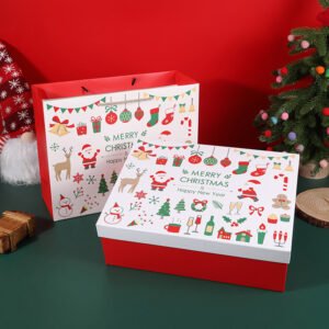 Premium White Bow Two-Piece Gift Box main image 17