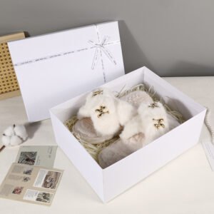 Premium White Bow Two-Piece Gift Box main image 4