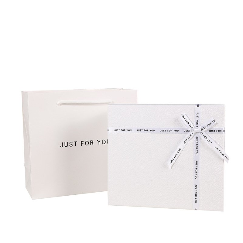Premium White Bow Two-Piece Gift Box main image 5