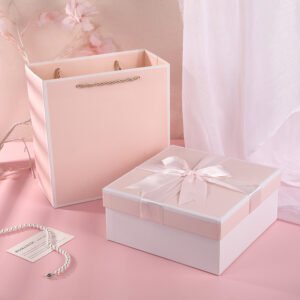 Premium White Bow Two-Piece Gift Box main image 21