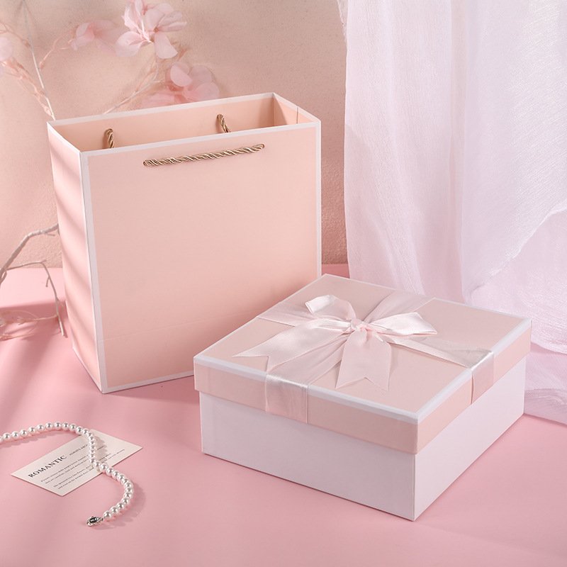 Premium White Bow Two-Piece Gift Box main image 21