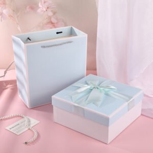 Premium White Bow Two-Piece Gift Box main image 22