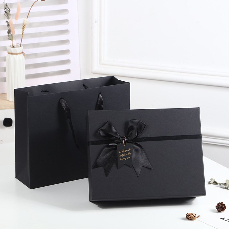 Premium White Bow Two-Piece Gift Box main image 24