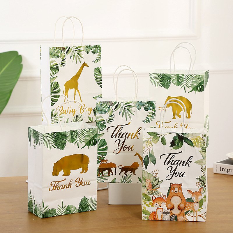 Vintage Kraft Paper Heart Gift Bag detail image 16