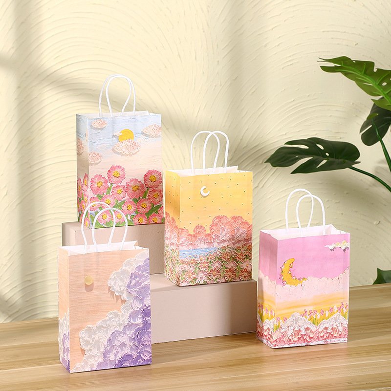 Vintage Kraft Paper Heart Gift Bag detail image 18