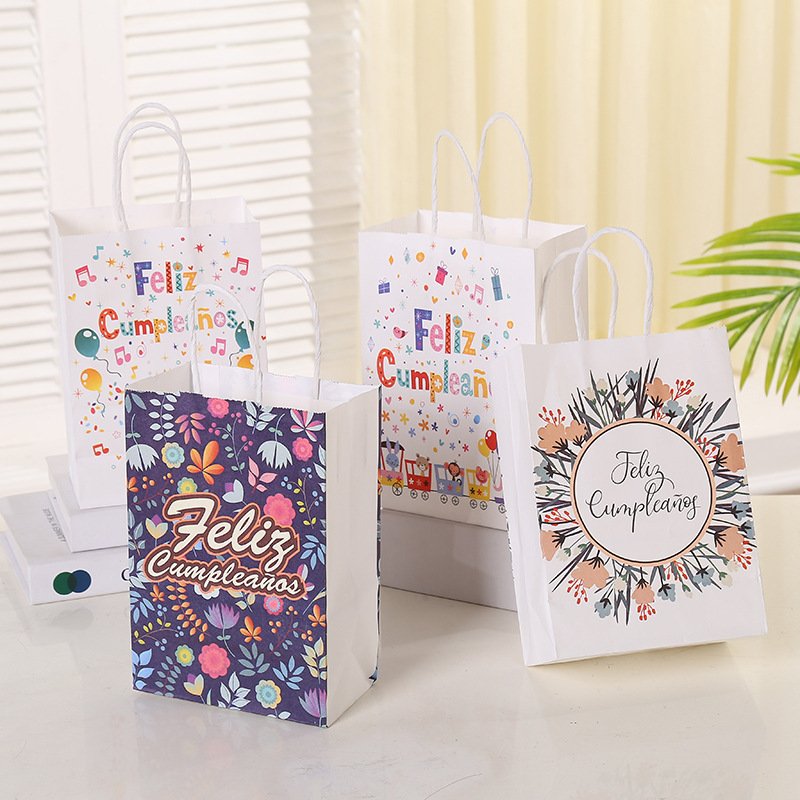 Vintage Kraft Paper Heart Gift Bag detail image 20