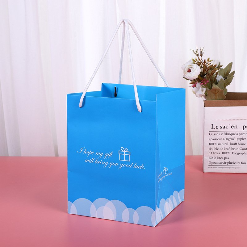 Large White Card Paper Shopping Bag with Handles detail image 10