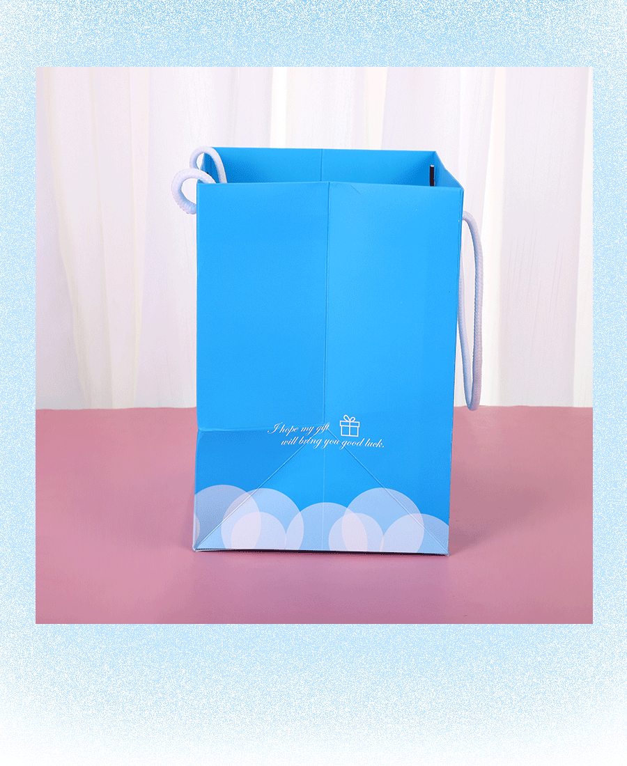 Large White Card Paper Shopping Bag with Handles detail image 4