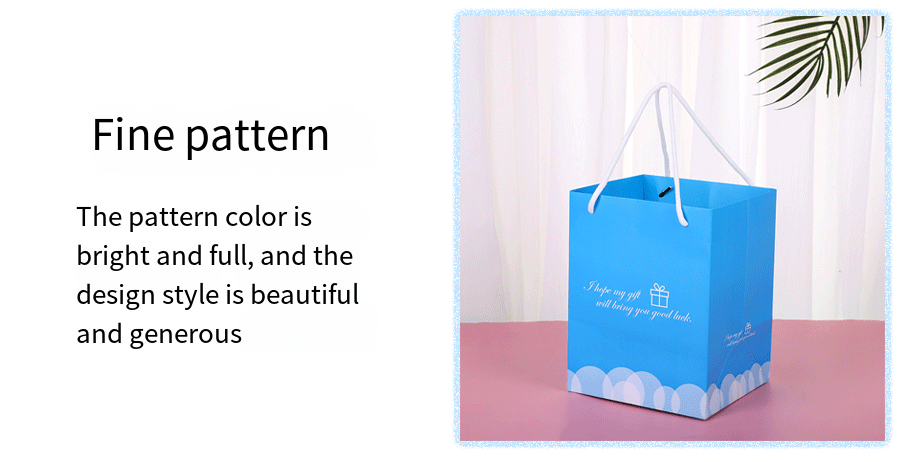 Large White Card Paper Shopping Bag with Handles detail image 6