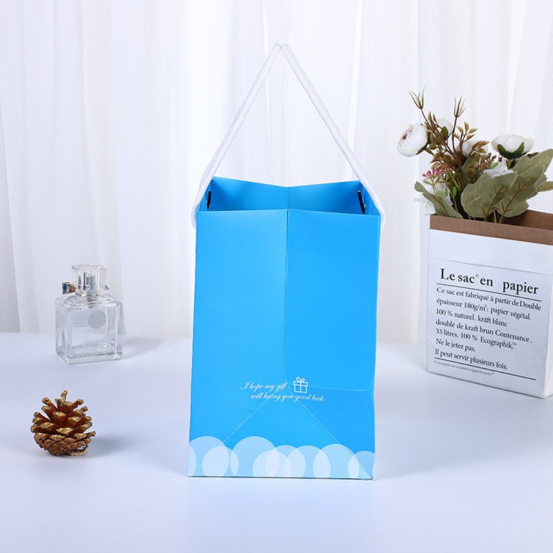 Large White Card Paper Shopping Bag with Handles detail image 9